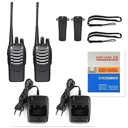 Walkie Talkie 2 Player Walkie Talkie 2Km Long Range Black ( 16 Channel )