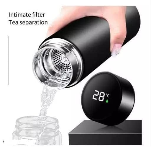 Stainless Steel Smart Flask Vacuum Insulated 500 Ml Water Bottle with LED Temperature Display for Campaign Travelling | Keep Hot and Cold