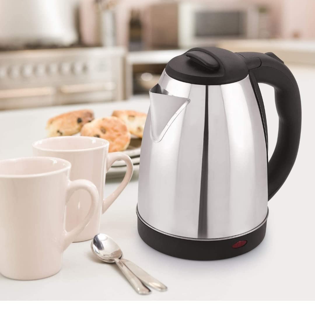 New Scarlett SC-20A Electric Kettle (2 L, Silver, Black)