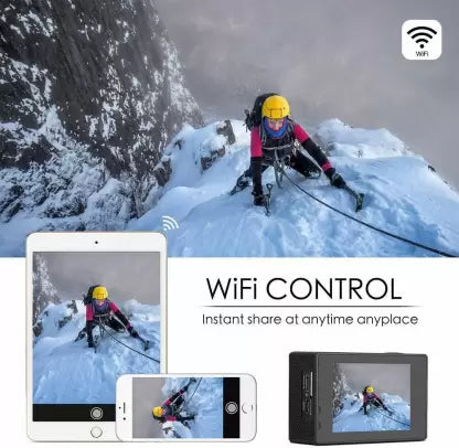 4K Wi-Fi Waterproof Sports Ultra HD DV Camera Body Sports & Action Camera (Black)
