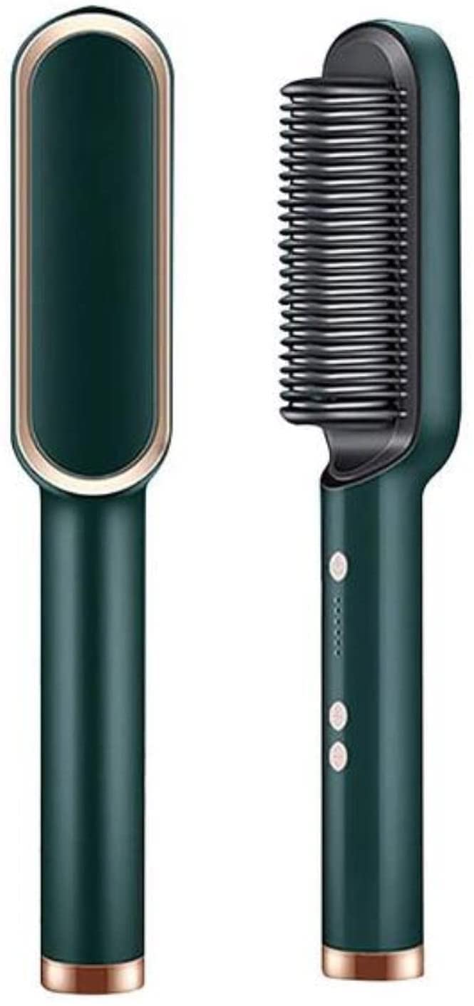 Straight Comb - Hair Straightener Comb For Women & Men, Hair Styler Hair Straightener (Green)