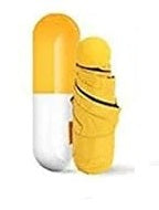 Capsule Folding Umbrella - UV and Rain Protection, Compact and Fashionable