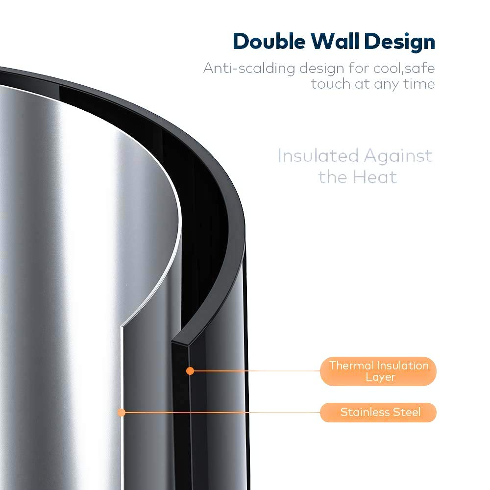New Scarlett SC-20A Electric Kettle (2 L, Silver, Black)