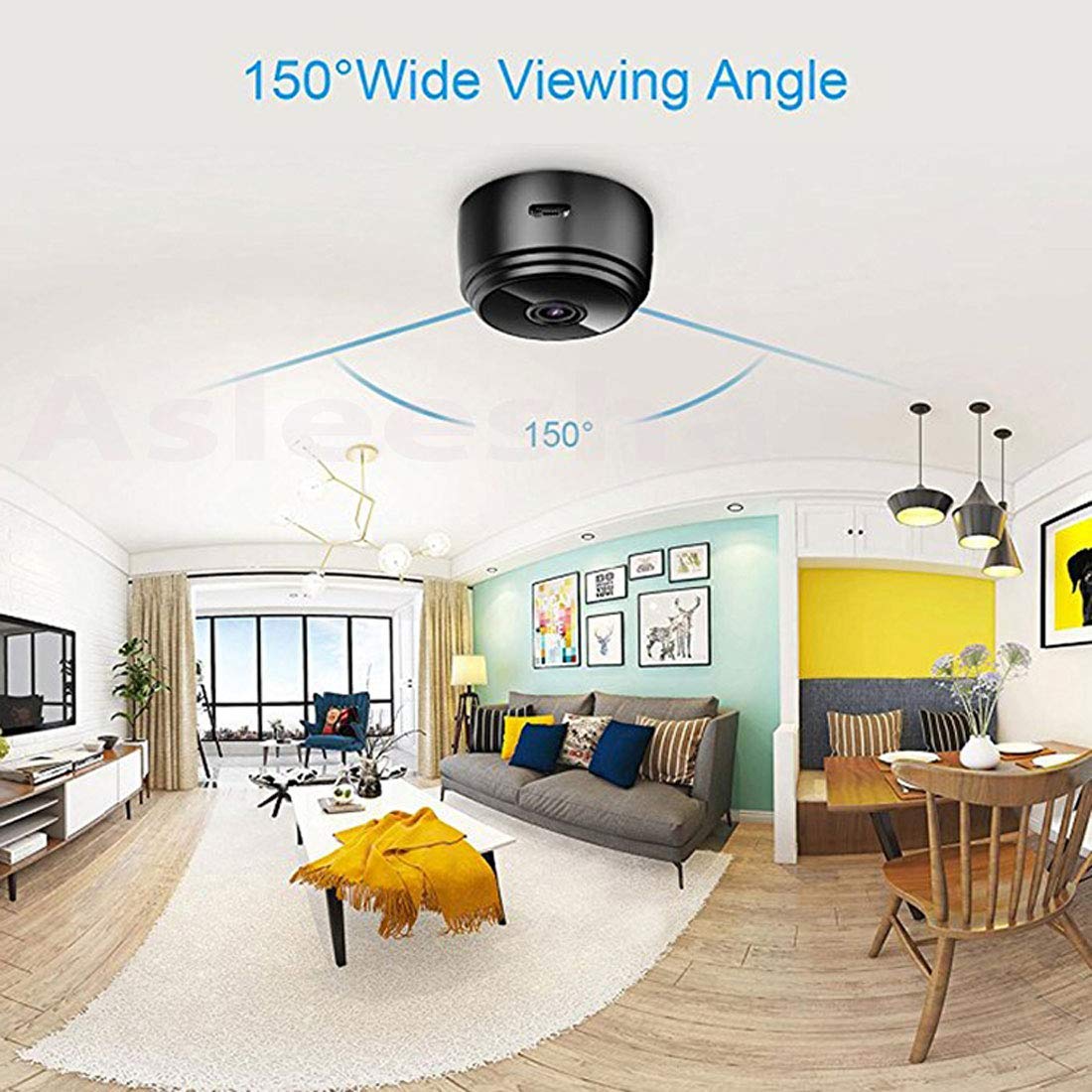 Mini Magnet Camera with Audio and Video Live Feed Wi-fi with Cell Phone