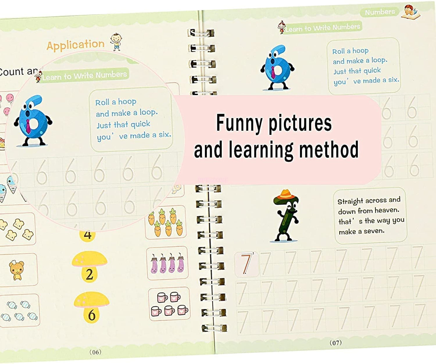 Sank Magic Practice Copy Book For Kids 2-5 Years - Reusable Magical Book Drawing Alphabet Writing Practice Book, Multicolor