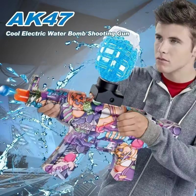 Automatic Fresh Gel Blaster Gun For Kids-Adults Electric Operated Gun High Speed Upto 50 Feet Range Including Gel Balls