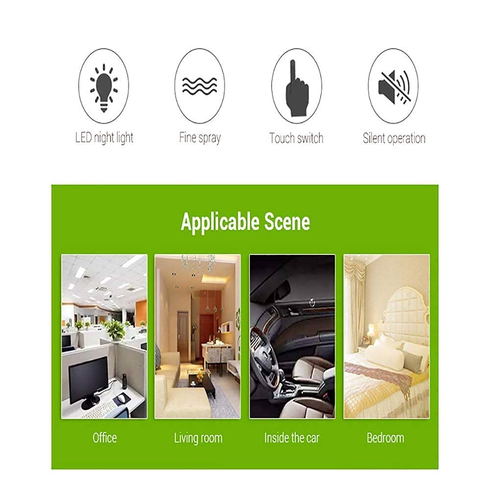 Wooden Cool Mist Humidifiers Essential Oil Diffuser Aroma Air Humidifier with Colorful Change  for Car, Office, Babies, humidifiers for Home, air humidifier for Room