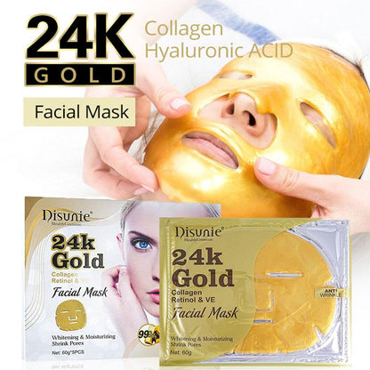 Gold 24K  Collagen Whitening Mask 2 pcs