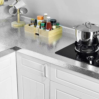 Classics Silver Wallpaper kitchen  (200 cm x 40 cm)