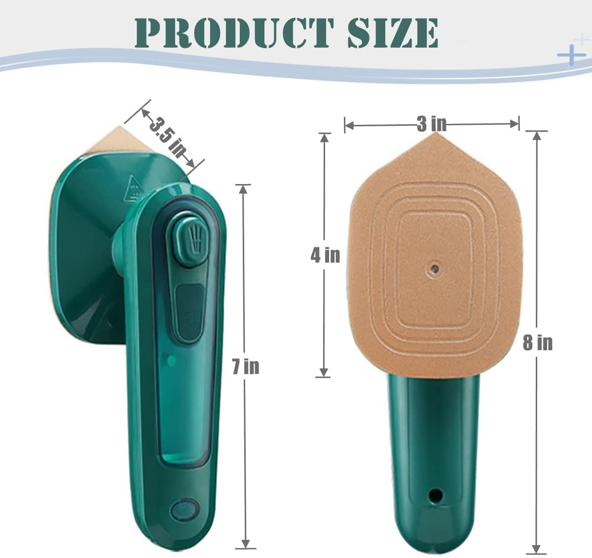 Portable Mini Steamer Dry Iron for Clothes 110 W Steam Iron  (Green)