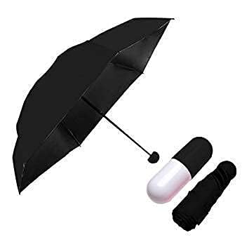Capsule Folding  Umbrella - UV and Rain Protection, Compact and Fashionable