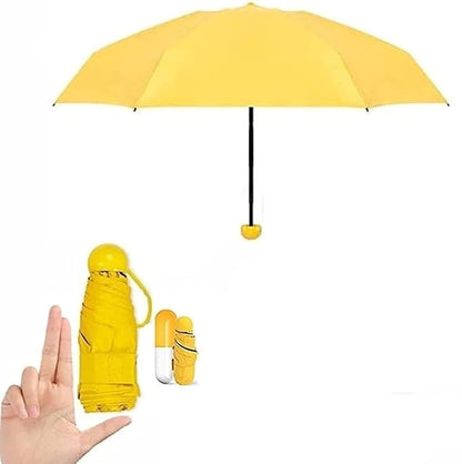 Capsule Folding  Umbrella - UV and Rain Protection, Compact and Fashionable