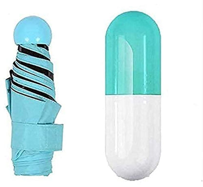 Capsule Folding  Umbrella - UV and Rain Protection, Compact and Fashionable
