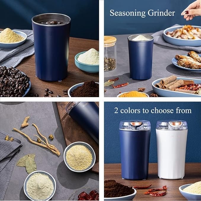 Coffee Grinder Electric, Spice Grinder, Stainless Steel Grinding for Herb Peanut Grains Beans