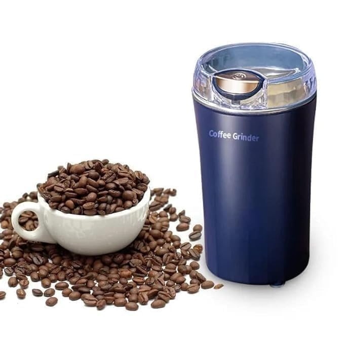 Coffee Grinder Electric, Spice Grinder, Stainless Steel Grinding for Herb Peanut Grains Beans