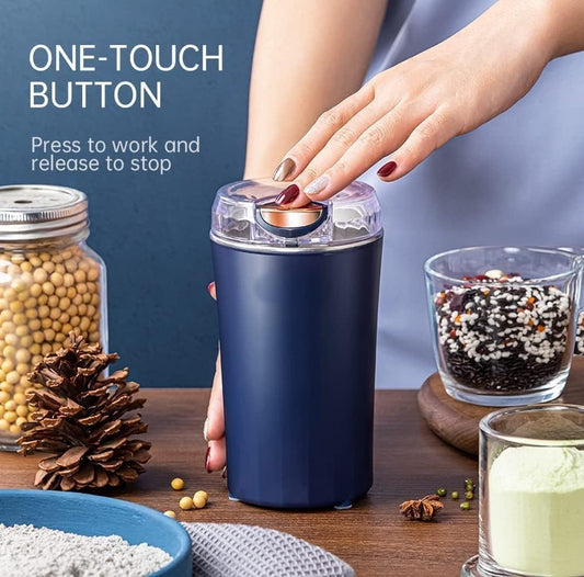 Coffee Grinder Electric, Spice Grinder, Stainless Steel Grinding for Herb Peanut Grains Beans