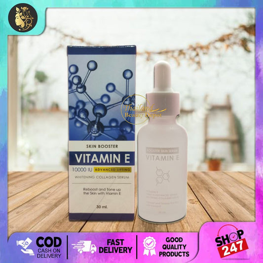 10000 IU Skin Booster Vitamin E ADVANCED LIFTING Whitening Collagen Serum 30ml