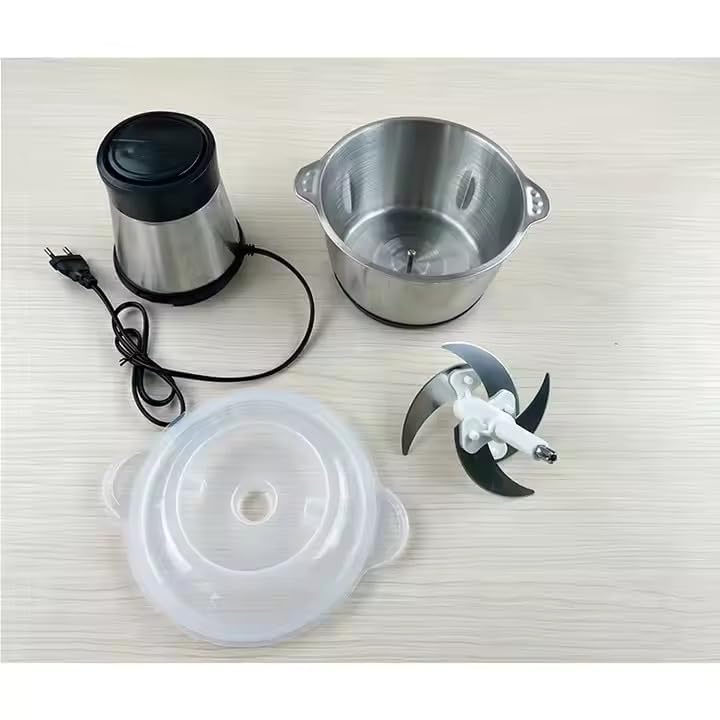 Electric Meat Grinder 2L Stainless Steel Electric Meat Chopper Food Processor