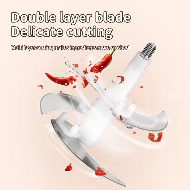 Electric Meat Grinder 2L Stainless Steel Electric Meat Chopper Food Processor