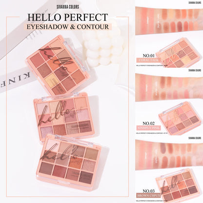 HELLO PERFECT EYESHADOW & CONTOUR : HF5016 SIVANNA COLORS