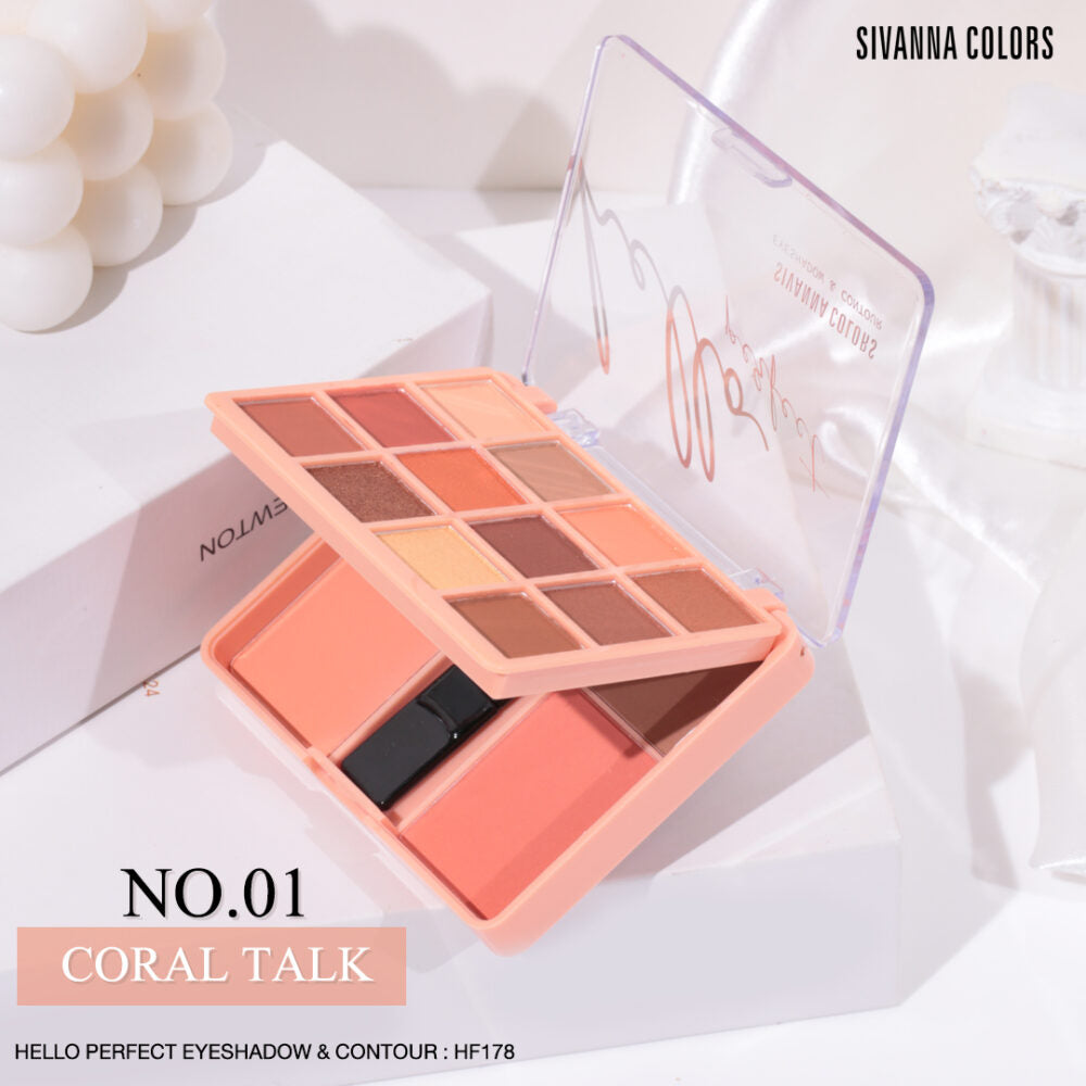 HELLO PERFECT EYESHADOW & CONTOUR : HF5016 SIVANNA COLORS