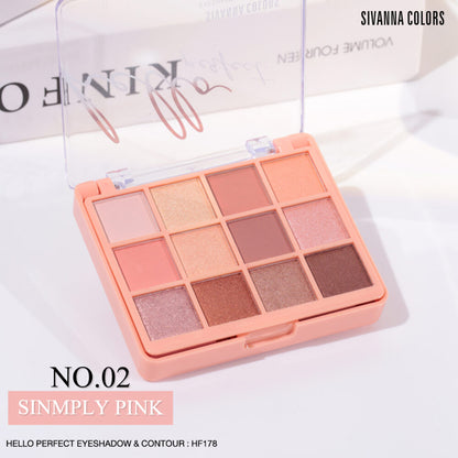 HELLO PERFECT EYESHADOW & CONTOUR : HF5016 SIVANNA COLORS