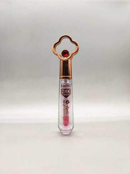 Karite 24 K Gold magic Lip Oil Gloss  Flower flavour