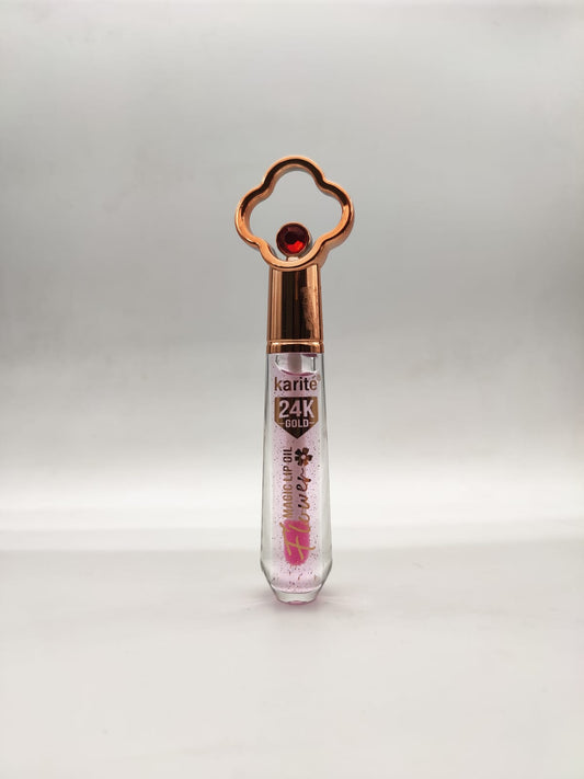 Karite 24 K Gold magic Lip Oil Gloss  Flower flavour