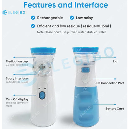 Portable Nebulizer for Adults and Kids Travel and Household Use