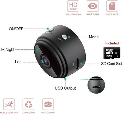 Mini Magnet Camera with Audio and Video Live Feed Wi-fi with Cell Phone