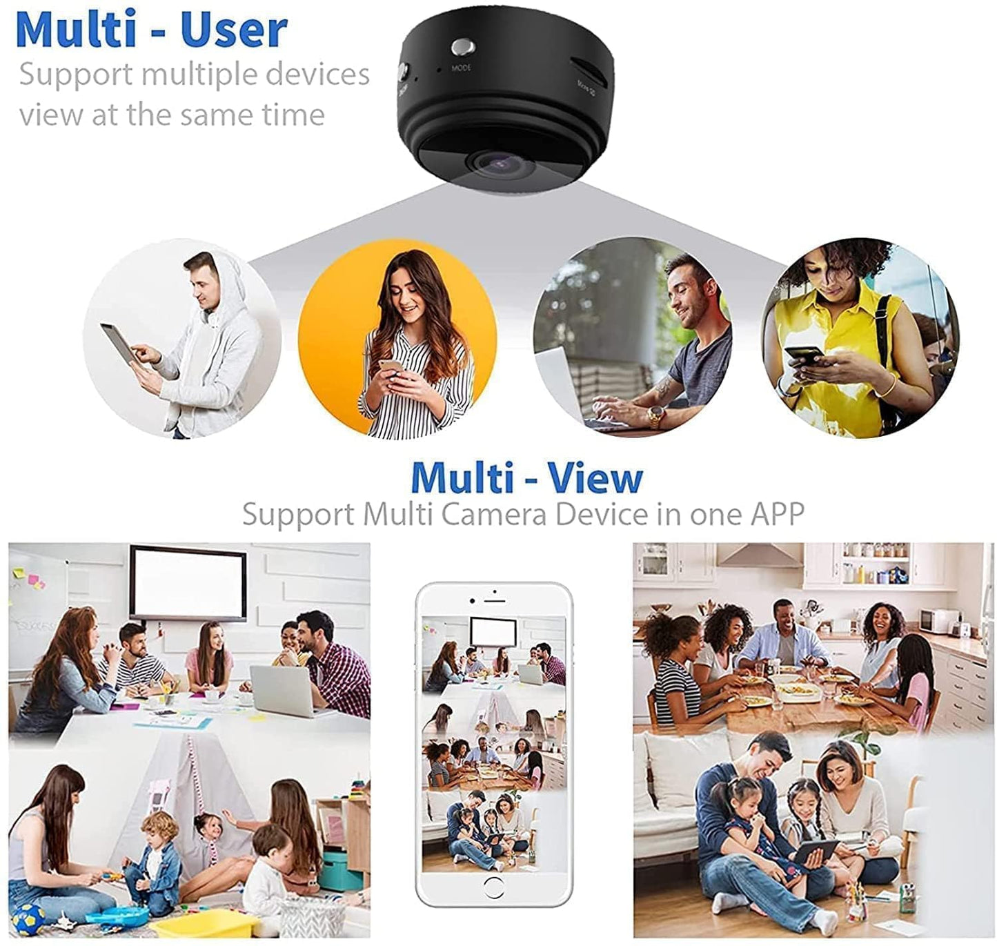 Mini Magnet Camera with Audio and Video Live Feed Wi-fi with Cell Phone