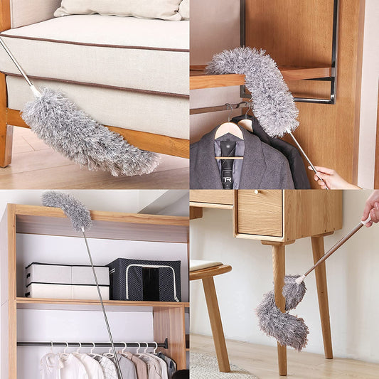 Microfiber Flexible Duster for Fan Web Cleaner Stick Fan Cleaning Brush