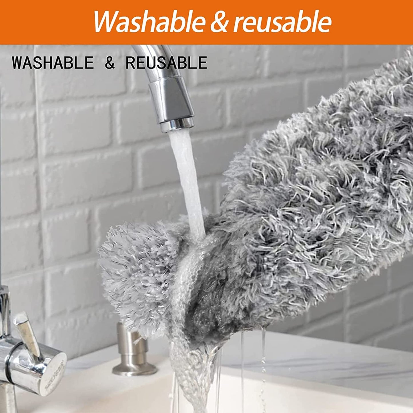 Microfiber Flexible Duster for Fan Web Cleaner Stick Fan Cleaning Brush