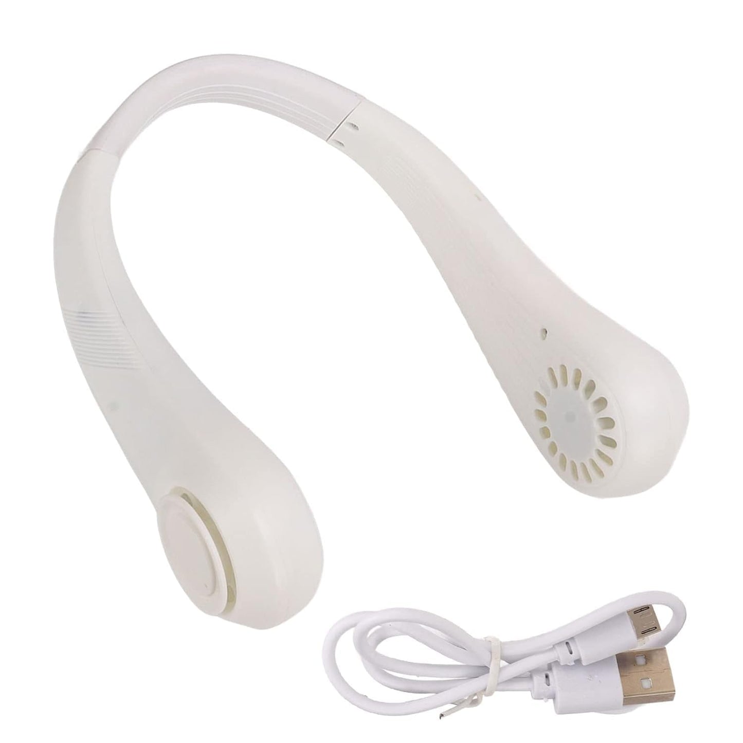 Portable Rechargeable Neck Band Fan, Hands Free Bladeless 3 Speed fan. NBF 222 USB Fan  (Pink)