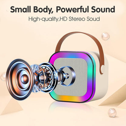 Portable Bluetooth Speaker Karaoke Machine. Mini Portable Blue-Tooth Karaoke Speaker