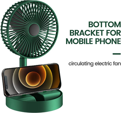 Portable Table Fan  with Adjustable Folding Telescopic Table Fan
