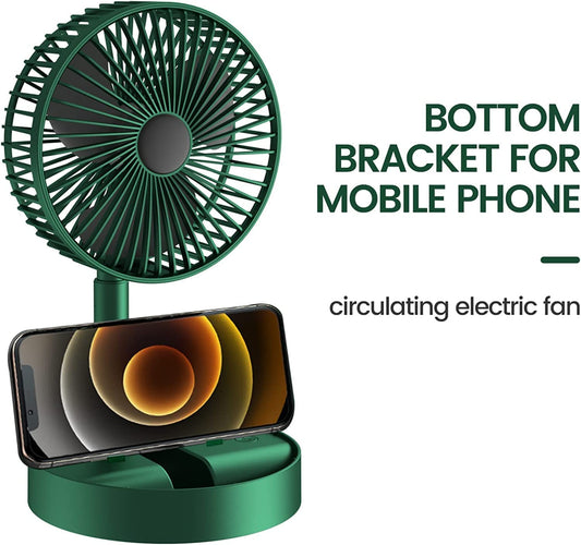 Portable Table Fan  with Adjustable Folding Telescopic Table Fan