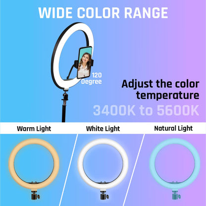 10 Inches Big LED Ring Light for Camera, Phone tiktok YouTube Video Shooting and Ma