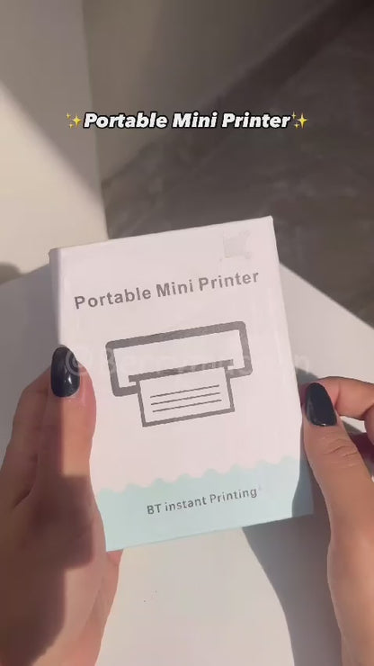 Pocket Mini Thermal printer, Inkless Rechargeable Printer